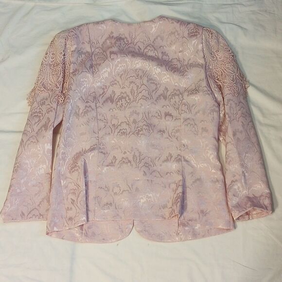Vintage 1980s In the Mood Pink Lace Blazer - Picture 2 of 7